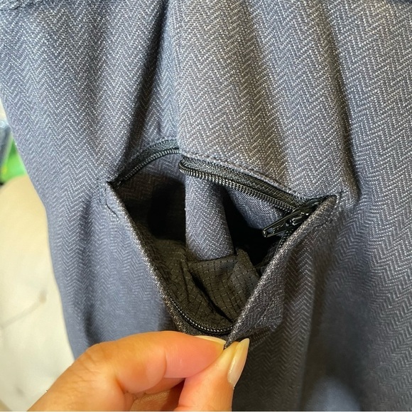 Betabrand Dress Pant Straight Charcoal Gray Size 38x30 - Picture 7 of 11